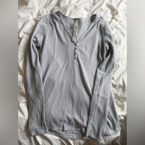 lululemon athletica Light Gray Waffle Henley